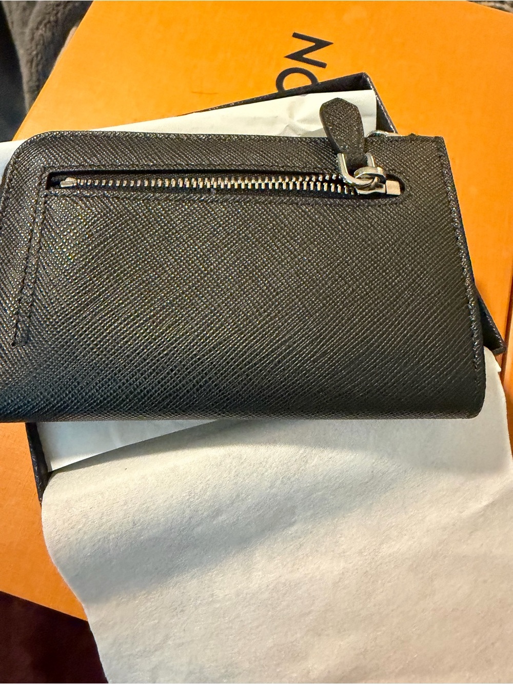 Prada Safiano Keychain Card Case Giftable